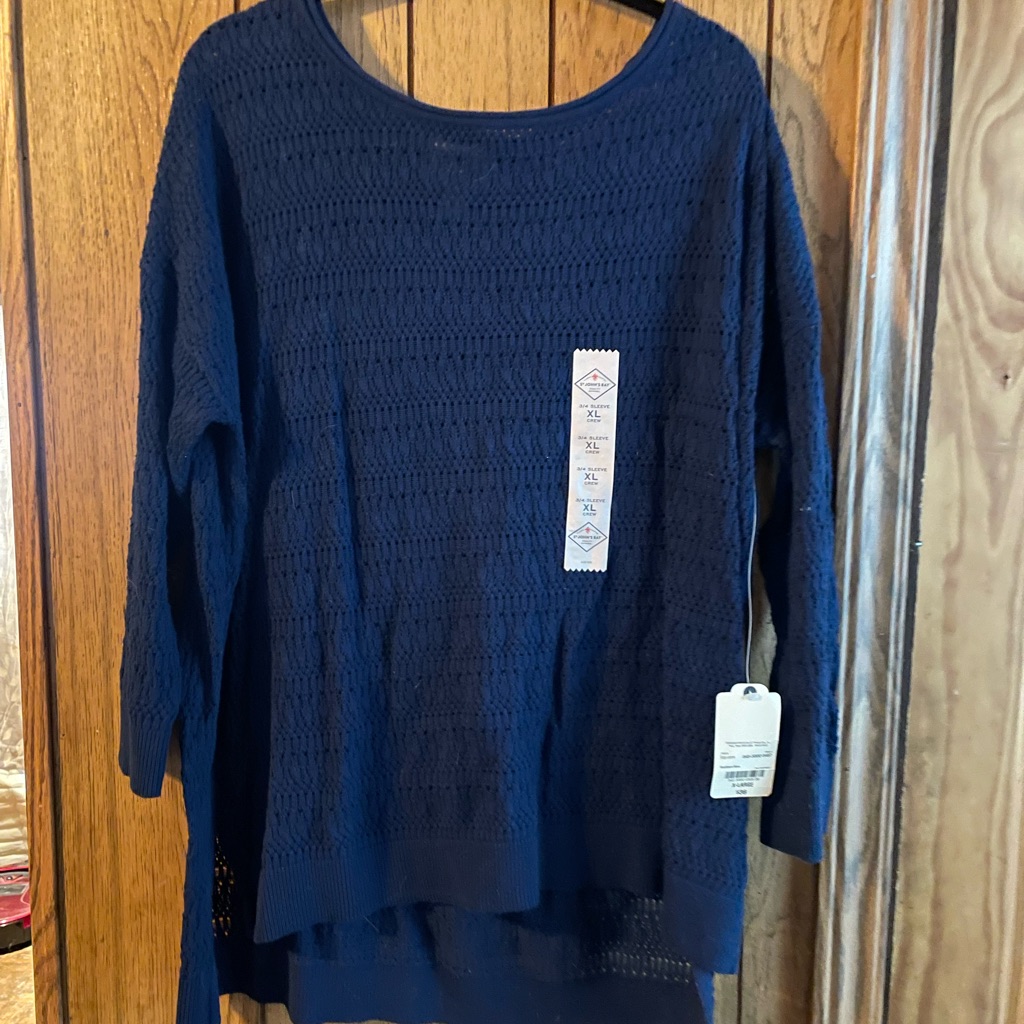 Woman Brand New St Johns Bay Dark Blue Top